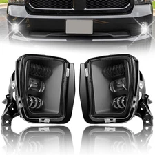 LED Fog Lights Bumper Lamps For 2013-2018 Dodge RAM 1500 19-24 Ram 1500 Classic
