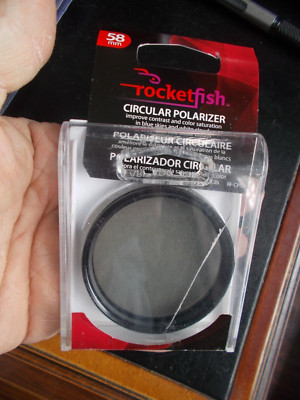 Rocketfish 58mm Circular Polarizer Camera Lens Filter, Excellent