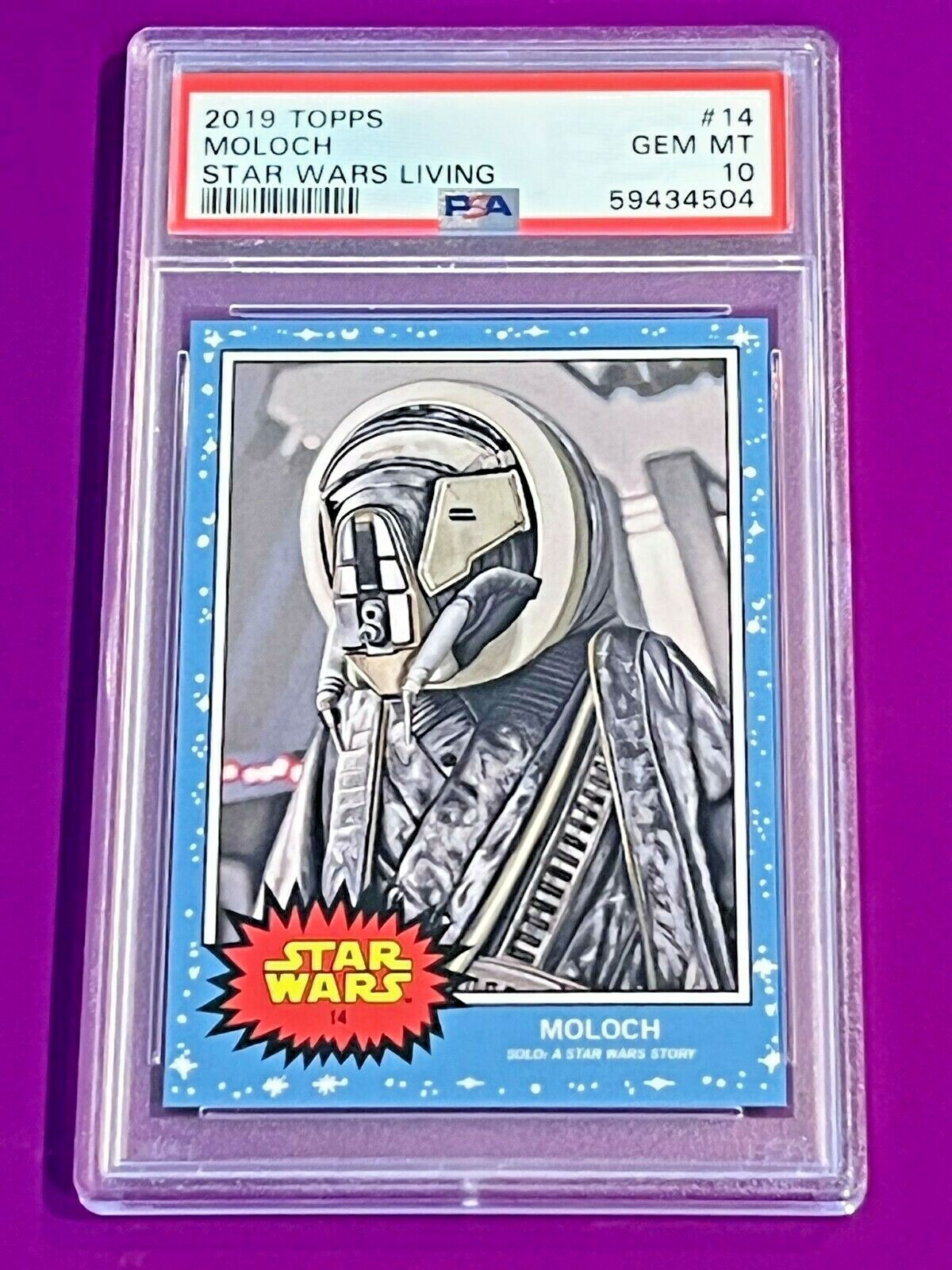 2019 Topps Star Wars Living Set #14 Moloch PSA 10 Gem Mint SP Card