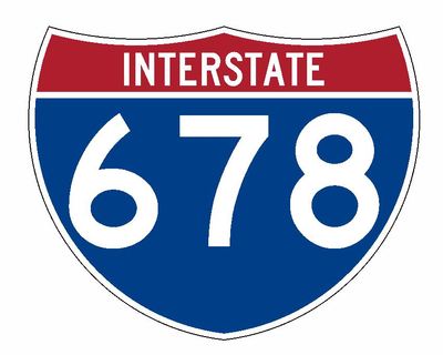 Interstate 678 Sticker R2083 Highway Sign Road Sign