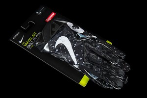 supreme nike vapor jet 4.0 football gloves black