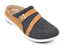 Spenco Ashton Wool Slide 2020 | Charcoal/Tan | 10 B (Without Box)