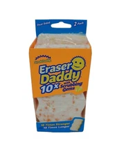 Scrub Daddy Eraser Sponge - Eraser Daddy 10x with Scrubbing Gems 10 Times Strong