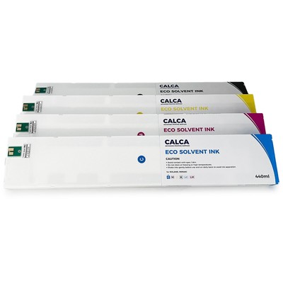 CALCA 4pcs C M Y K Compatible 440ml Roland ECO-Sol Max Ink Cartridge