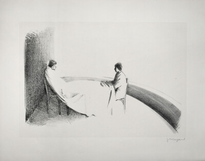 Wiegand, ...just looking yourself in the eye. [1979]. [Signed Original Lithograph].