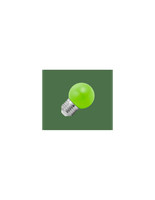 GrüNe Led-Lampe, E27, Globe G45, 1W, 130 Lm, Warmweiß 2700K, Klasse A