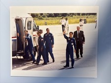 NASA STS 47 Crew Waving To Onlookers After Landing Shuttle Press Photo