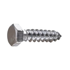 1/4 In. X 1 In. Hex Zinc Plated Lag Screw 100-Pack 