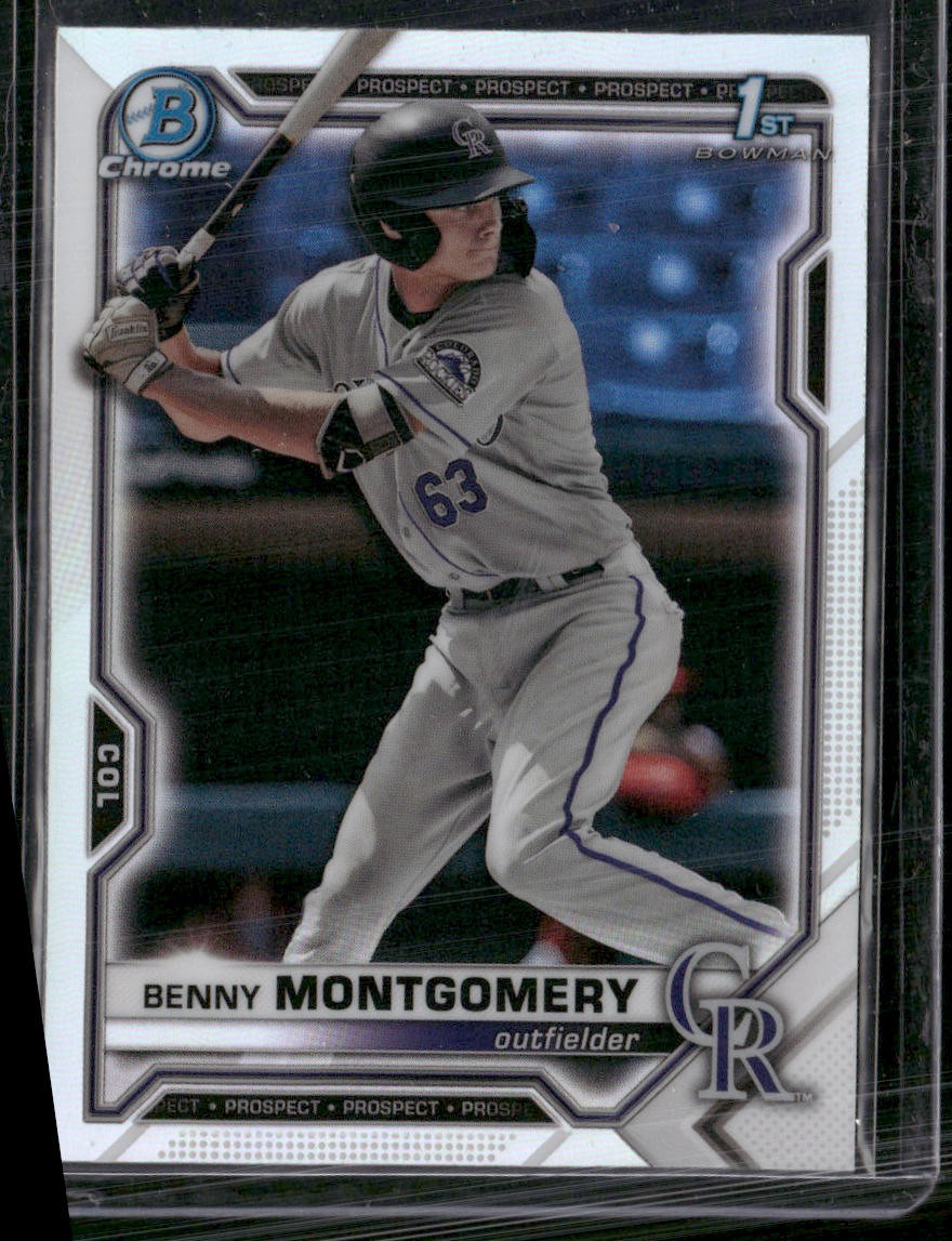 2021 Bowman Draft #BDC-84 Benny Montgomery Chrome Refractor