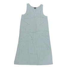 DKNY Women's Lightweight Breathable Side Slits Pullover Soft Linen Dress