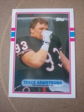 1989 Topps Traded football Trace Armstrong Rookie card #61T SET BREAK. rookie card picture