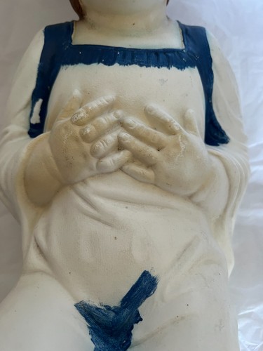 Vintage Impero Soffietto Stampo 17 Pollici Bambino Gesù Natività Natale - Foto 3 di 5