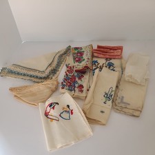 Lot of 10 Patterned Floral Variety Hankies Handkerchiefs Vintage