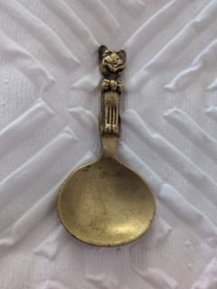 Felix the cat brass tea spoon