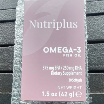 Nutriplus Omega-3 EPA DHA Softgels Dietary Supplement 30 Count 1.5 oz