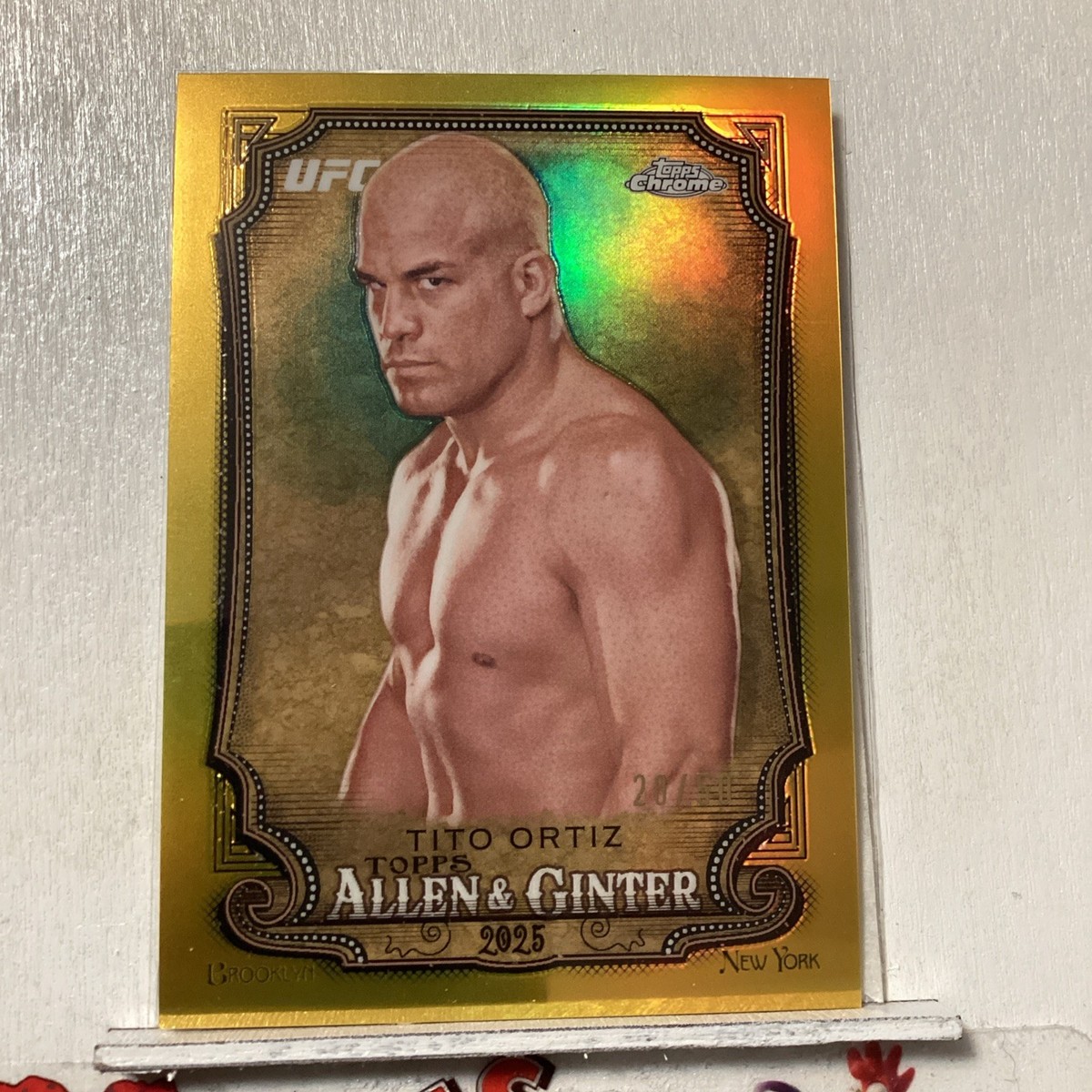 2025 Topps Chrome UFC Allen & Ginter Tito Ortiz #AAG-25 Gold
