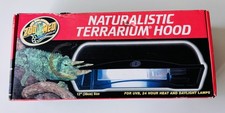 Zoo Med Naturalistic Terrarium Hood 12" Reptile UVB Heat Lamp Fixture NOS
