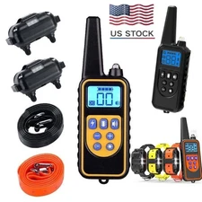 PROFESSIONAL DOG COLLAR EDUCATION COLLAR WATERPROOF ANTIBELL TRAINING 3000FT