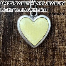 Sweetheart Jewelry Yellow Enamel Silver Vintage Necklace NAVY Cloisonn