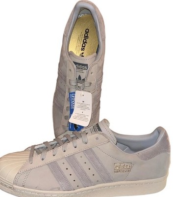 Adidas Superstar Orthopedic Men s 12 Grey Shell Toe Lace Up PBB698007 NWOB NWT