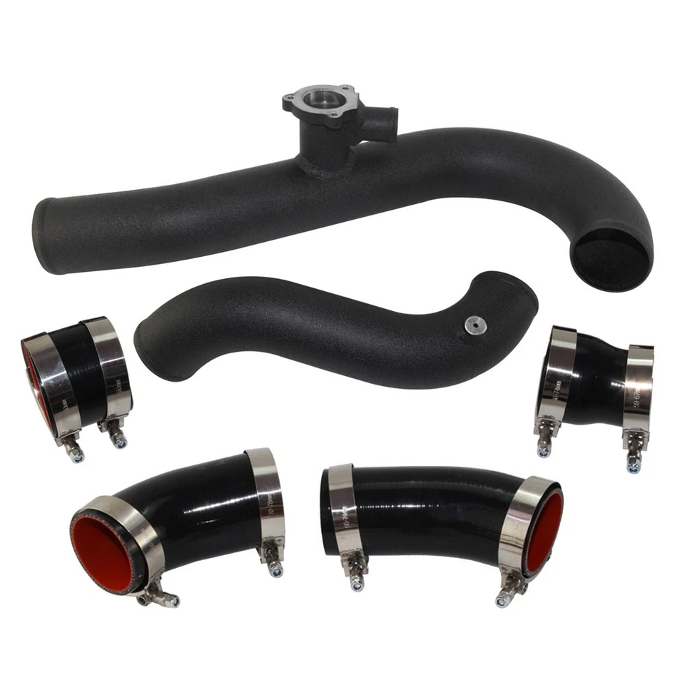 Intercooler Pipe Kit Compatible for Ford Mustang EcoBoost 2015-2020 Black - Image 4 of 4