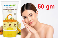 Mamaearth Daily Glow Sunscreen  with Vitamin C  Turmeric SPF 50 PA   - 50 g