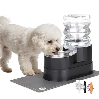 Automatic Cat Water Dispenser: Large 5L Black with Activated Carbon Ion Excha...