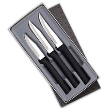 Cutlery 3-Piece Pairing Knife Galore Knife Gift Set, Black Handles