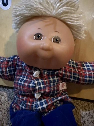 Mattel First Edition Cabbage Patch 47 Vintage 1988 Blonde Boy Brown Eyes Outfit