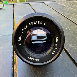Nikon Series E 100mm f/2.8 Manual Focus Telephoto Lens Nikon F Mount 52mm