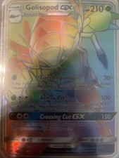 Pokemon TCG Golisopod GX Secret Rainbow Rare 148/147 Burning Shadows Holo 210HP on eBay