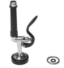 MSTJRY Commercial Sink Sprayer Pre Rinse Spray Valve with Handle Grip Black