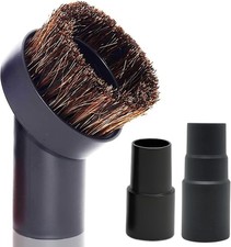 Horse Hair Vacuum Brush Attachment 1.25 Inch plus 1 3/8'' to 1 1/4'' Vacuum Ho