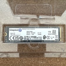 Kingston NV2 1 To SSD interne M.2 NVMe PCIe 4.0 x4 Noir SNV2S/1000G
