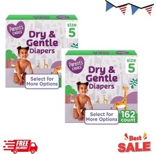 2P Parent's Choice Dry Gentle Diapers Size 5, 162 Count
