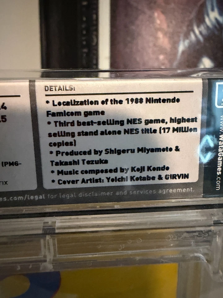 Super Mario Brothers 3 NES Nintendo CIB WATA Graded 7.5 Bros Right Side Rev-A - Image 4 of 4