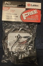 Vintage Labtec PC Headset With Microphone Attached Windows XP New In Package