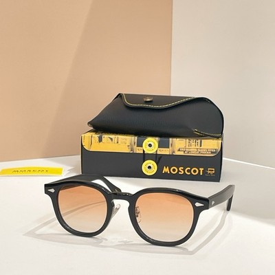 MOSCOT LEMTOSH Sunglasses 49 24-145   Classic Retro Round Frame, Vintage Acetate