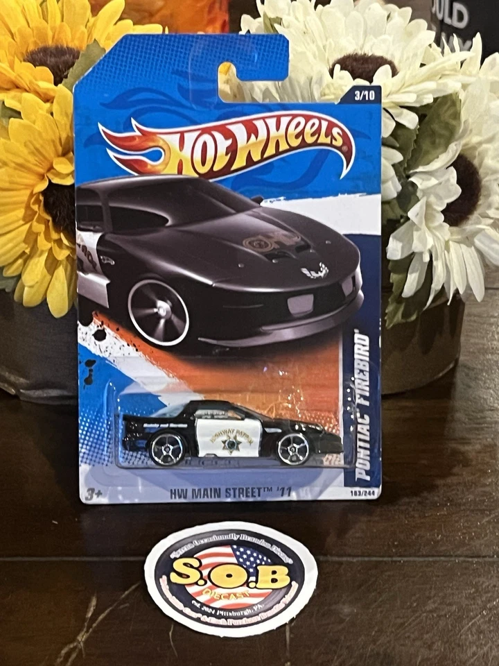 Hot Wheels 1997 Pontiac Firebird CHP Police Patrol Diecast Sealed USED NMcond - Image 2 of 4