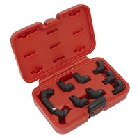 Sealey Metrisch Injektor Rohr Buchse Set 9Pc 1Cmsq Drive Klappbar AK6985