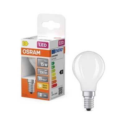 OSRAM E14 LED Star Classic P 15 Lampe matt 1W wie 15W warmweißes Licht