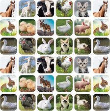 600 Pcs Farm Animal Stickers for Kids Farm Animals Photos Stickers Realistic Ani