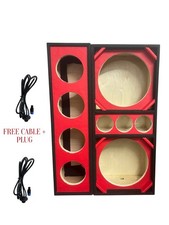 CHUCHERO BOX FOR SPEAKER OF 12" 4 DRIVER BRAZILIAN STYLE FREE CABLE PLUGS