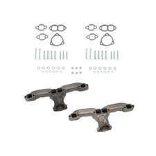 Horn Exhaust Manifolds Pair Set For Small Block Chevy Sbc 283 305 327 350 New Horn Exhaust Manifolds Pair Set For Small Block Chevy Sbc 283 305 327 350 New