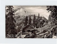 Postcard Kreuzjochhaus and Alpspitze Germany