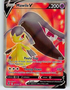 mawile v pokemon card price 178/195- Silver Tempest - Full Art - Ultra Rare holofoil pattern or surface detail) Pokemon Silver Tempest Mawile V