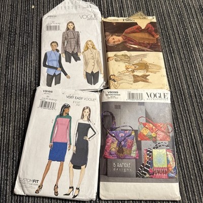 Lot Of 4 Vintage Vogue Patterns 