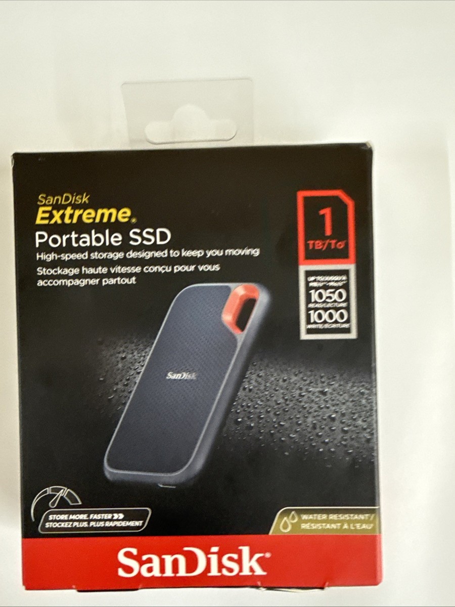 SanDisk 1TB Extreme Portable External SSD V2 1050MB/s USB-C USB