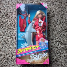 Vintage - 1994 Baywatch Barbie Doll Dolphin Favorite TV Show 13199 - NIB