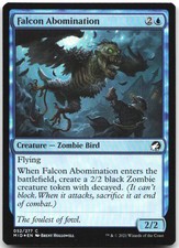 Falcon Abomination 52 Innistrad: Midnight Hunt Magic: The Gathering Foil LP